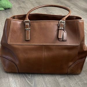 Brown Leather Coach Bag